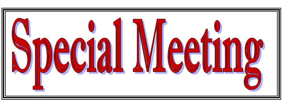 special meeting - City of Hubbard